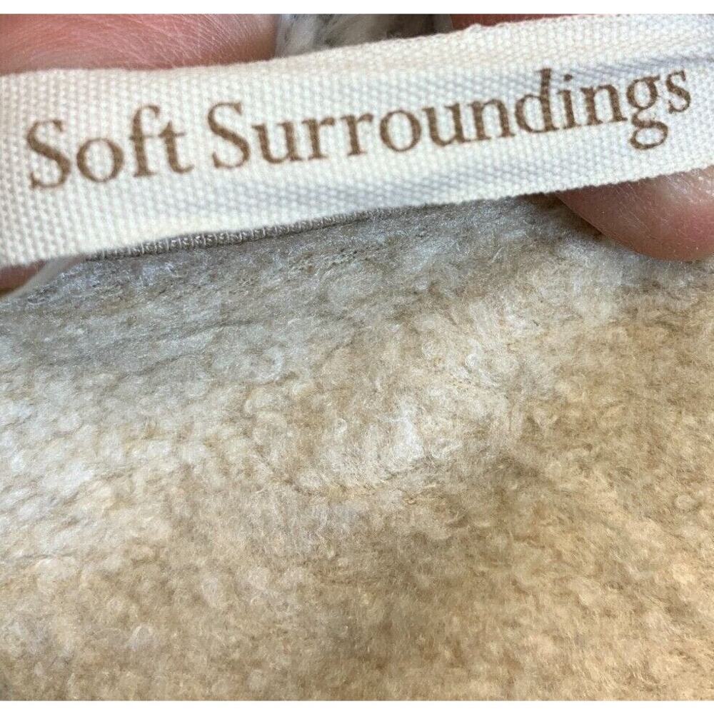 Soft Surroundings Faux Fur Trim Tunic Sweater Womens XL Cozy Luxe Cowl Neck - Picture 4 of 12